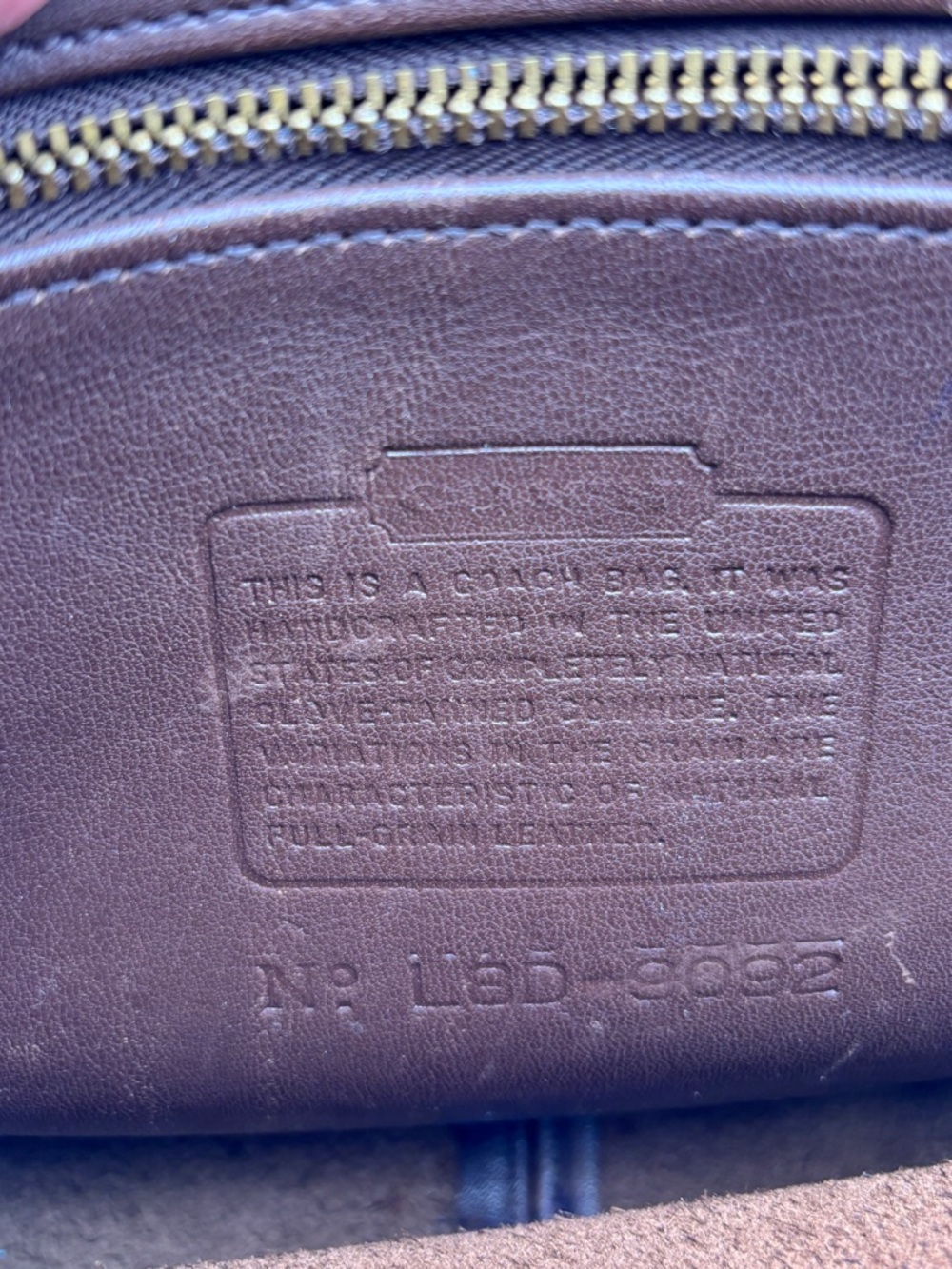 Vintage Coach Tribeca Flap Brown Leather Crossbody L8D-9092 - Picture 14 of 14